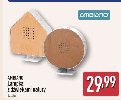 Lampka AMBIANO z dźwiękami natury promocja w Aldi