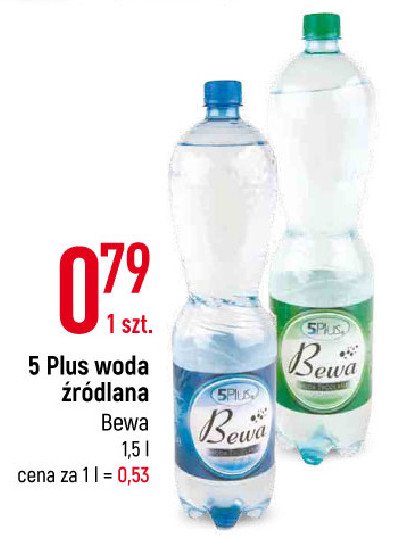 Woda niegazowana 5 PLUS promocja