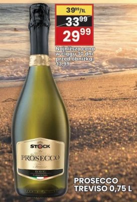 Prosecco Treviso 0,75L Stock promocja w Wafelek