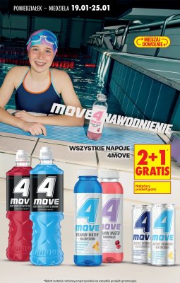 Napoje 4Move wszystkie rodzaje promocja w Biedronka