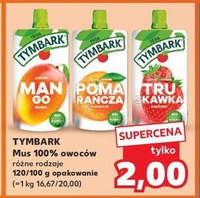 Mus jabłko-banan-truskawka Tymbark mus promocja