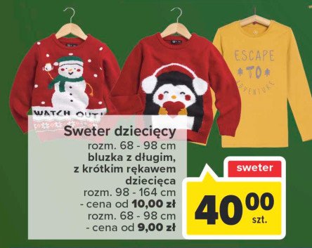 Sweter dziecięcy 68-98 cm promocja