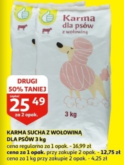 Karma dla psów z wołowiną Podniesiony kciuk promocja