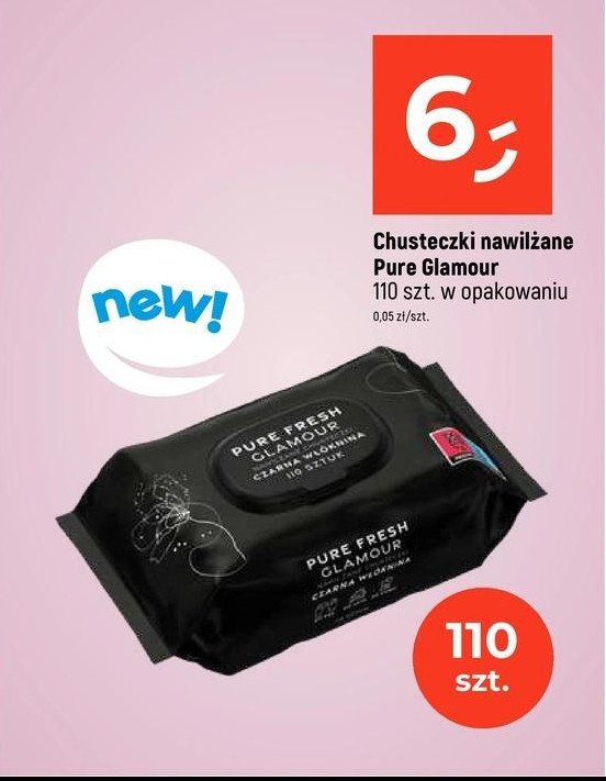 Chusteczki nawilżane Pure fresh glamour promocja