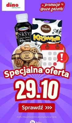 Specjalna oferta na 29.10.2025 - promocje spoza gazetki, strona 0 promocja w Dino