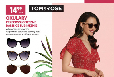 Okulary przeciwsłoneczne męskie Tom & rose promocja