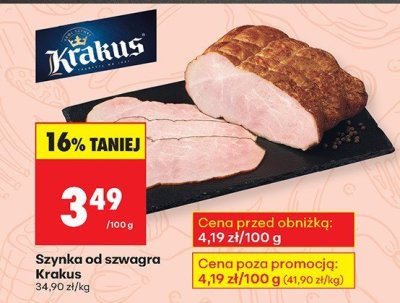 Szynka od szwagra Krakus promocja w Biedronka