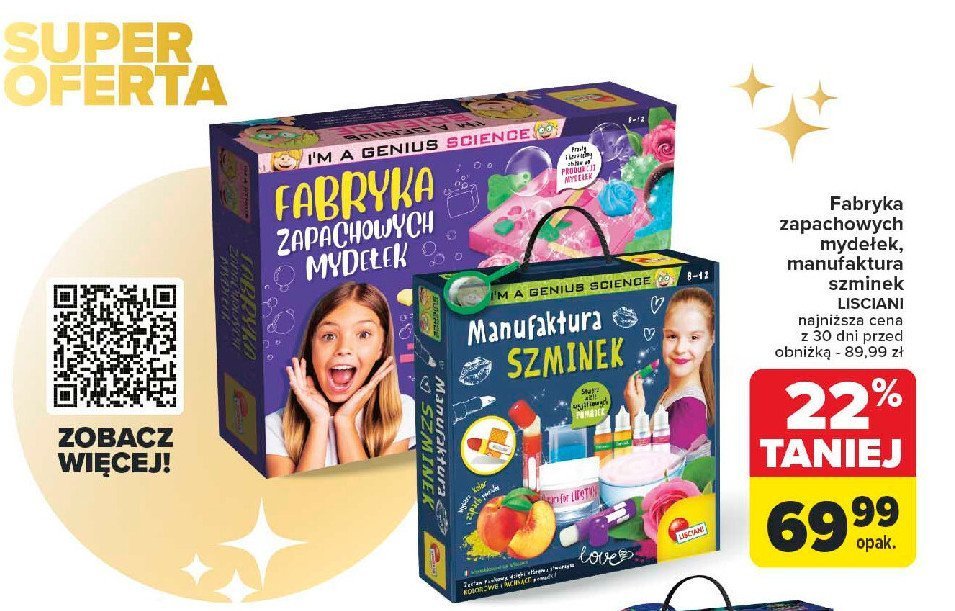 Fabryka mydełek Lisciani giochi promocja w Carrefour