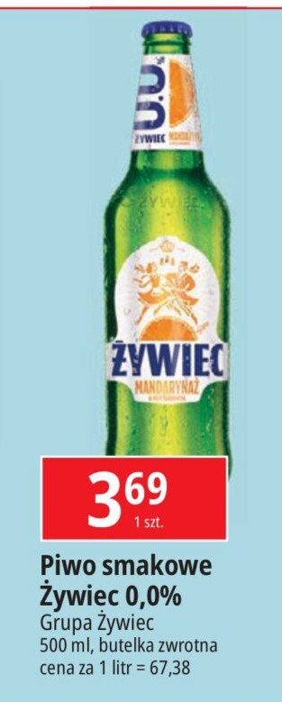 Piwo Żywiec mandarynaż promocja w Leclerc