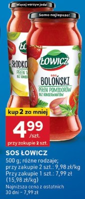 Sos, różne rodzaje Łowicz promocja w Stokrotka
