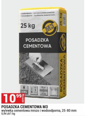 Posadzka cementowa POSADZKA CEMENTOWA M3 wylewka cementowa mrozu i wodoodporna, 25-80 mm promocja w Merkury Market