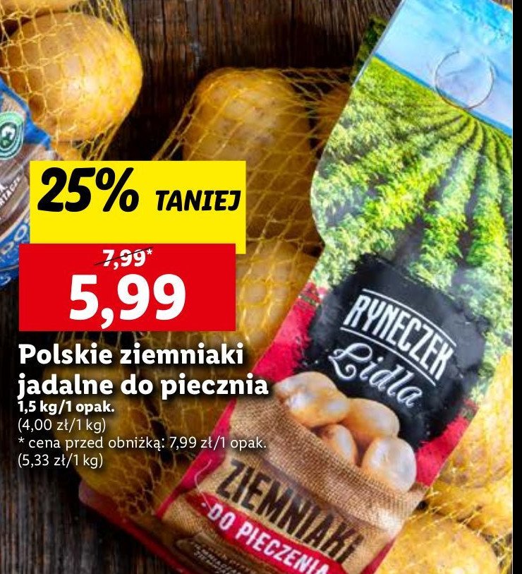 Ziemniaki do pieczenia Ryneczek lidla promocja