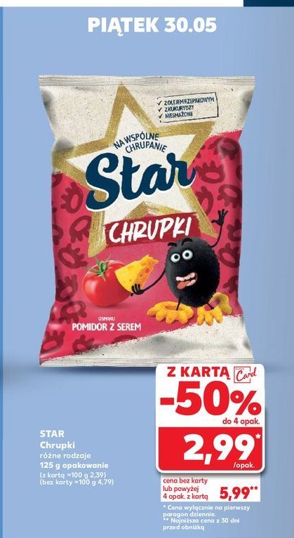 Chrupki łapaki Star promocja