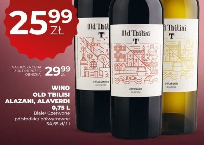 Wino Old Tbilisi Alazani, Alaverdi 0,75 L promocja w Duży Ben
