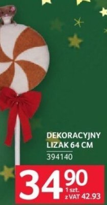 Dekoracyjny lizak 64 cm promocja w Selgros