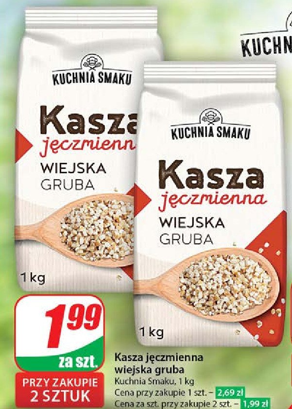 Kasza jęczmienna wiejska gruba Kuchnia smaku promocja w Dino