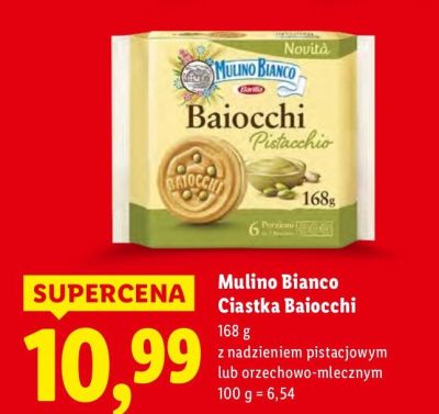 Ciastka Baiocchi z nadzieniem orzechowo-mlecznym promocja w Lidl
