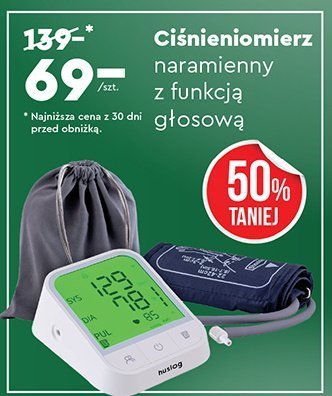 Ciśnieniomierz naramienny z funkcją głosową promocja w Biedronka