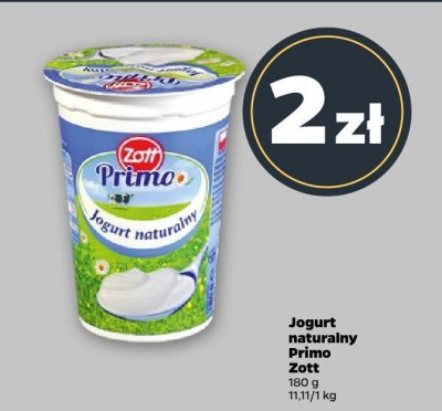 Jogurt naturalny Primo promocja w Netto