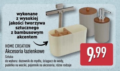 Akcesoria łazienkowe HOME CREATION promocja w Aldi