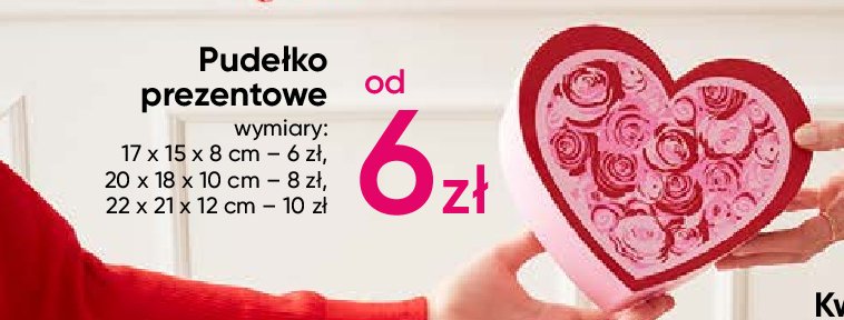 Pudełko prezentowe 17 x 15 x 8 cm promocja w Pepco