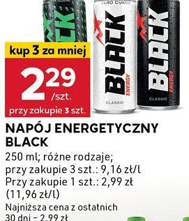 Napój energetyczny black zero Monster energy ultra promocja w Stokrotka