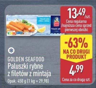 Paluszki rybne z filetów z mintaja  promocja w Aldi
