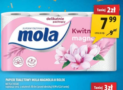 Papier toaletowy Mola Magnolia 8 rolek promocja w Arhelan