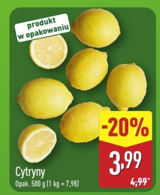 Cytryny promocja w Aldi