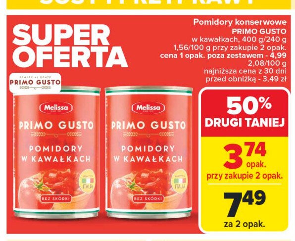 Pomidory krojone Primo gusto promocja