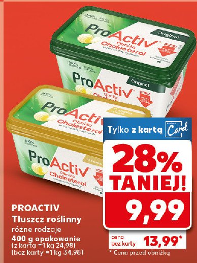 Margaryna o smaku masła Flora pro-activ promocja