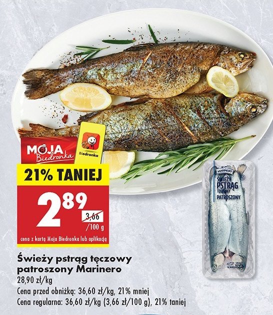 Pstrąg tęczowy patroszony Marinero promocja