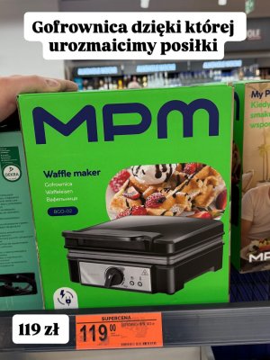 Gofrownica 1400 W promocja w Biedronka