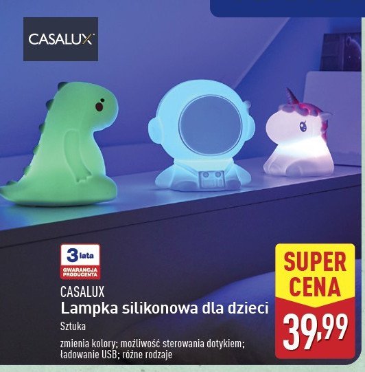 Lampka silikonowa dla dzieci Casalux promocja