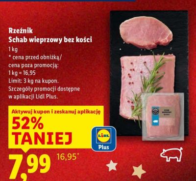 Schab wieprzowy bez kości promocja w Lidl