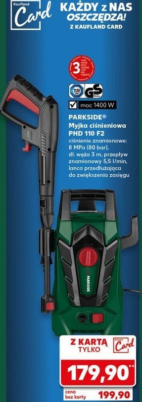 Myjka ciśnieniowa phd 110 f2 Parkside promocja