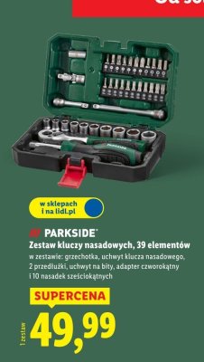 Zestaw kluczy nasadowych PARKSIDE 39 elementów promocja w Lidl