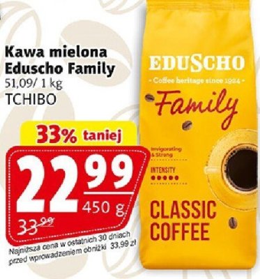 Kawa mielona Eduscho Family promocja w Prim Market