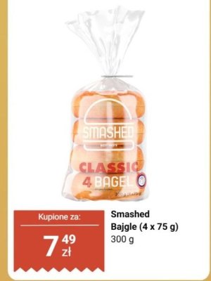 Bajgle Smashed Classic (4 x 75 g)  promocja w Biedronka