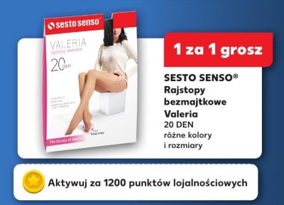 Rajstopy bezmajtκowe Valeria 20 DEN, różne kolory i rozmiary promocja w Kaufland