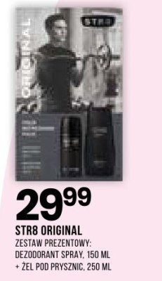 Zestaw prezentowy STR8 Original dezodorant spray 150 ml + żel pod prysznic 250 ml promocja w Drogerie Natura