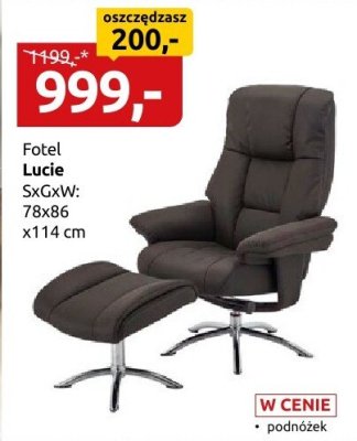 Fotel Lucie promocja w Black Red White