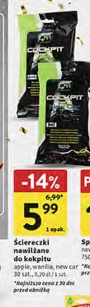 Chusteczki do kokpitu lemon Q11 promocja