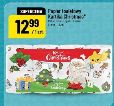 Papier toaletowy Kartika Christmas promocja w POLOmarket