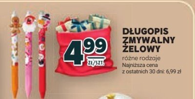 Długopis zmiwalny żelowy, różne rodzaje promocja w Stokrotka