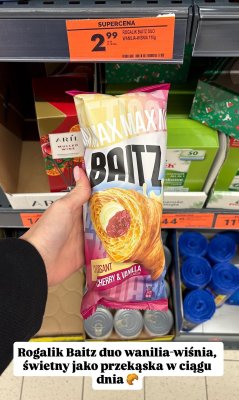 Rogalik duo wanilia-wiśnia promocja w Biedronka
