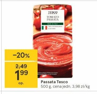 Passata pomidorowa Tesco mw promocja