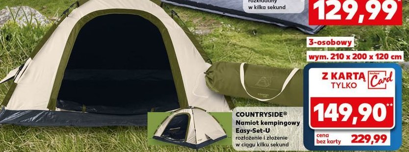 Namiot kempingowy easy-set-u COUNTRYSIDE promocja w Kaufland