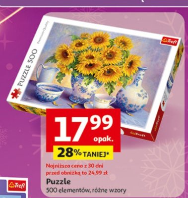 Puzzle 500 elementów, różne wzory promocja w Auchan