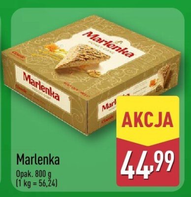 Tort Marlenka 800 g promocja w Aldi
